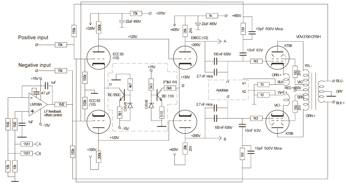 Tubeamp local feedback